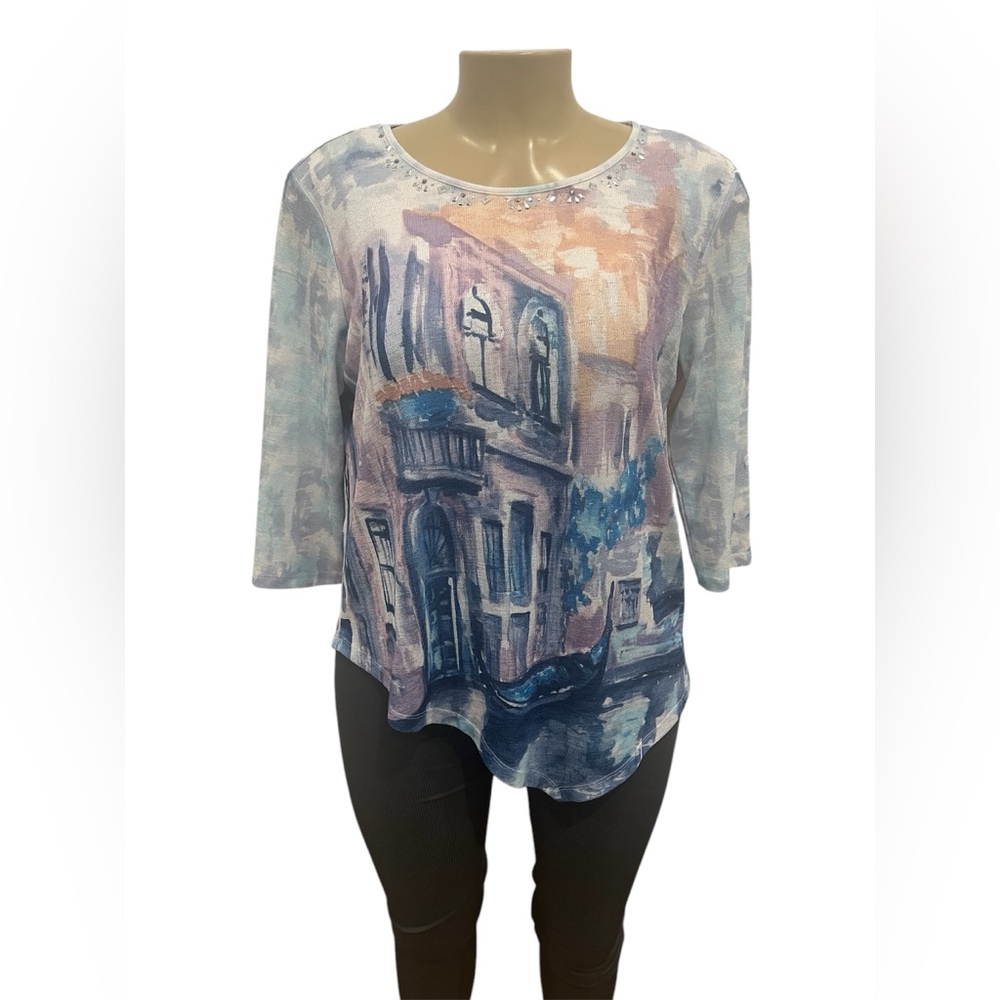 Women’s Alfred Dunner Size‎ L Asymmetrical Shirt